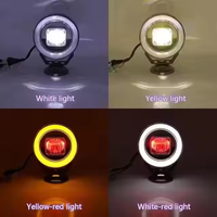 Phare de travail LED carré IOL de 4,5 pouces, 5000 lumens, multicolore, étanche IP67, 12-24V, faisceau spot, moto, voiture, VTT, tout-terrain