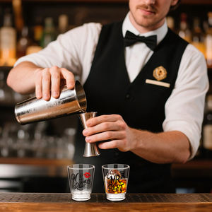 Stock 2 pz/set <span class=keywords><strong>Mr</strong></span> destra e signora sempre a destra novità coppia Shot bicchieri con confezione regalo per la festa di nozze bomboniere per gli ospiti - Product Image 4