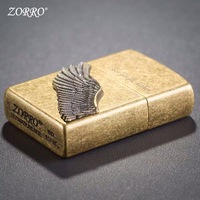 Briquet à kérosène Zorro coupe-vent créatif Ailes d'ange Fly Higher Z9770