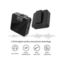 Mini Microphone Lavalier Sans Fil Professionnel 2.4 GHz pour Téléphone Portable Smartphone Interview Caméra Live Vlog