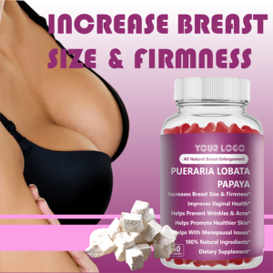 OEM Natural pembesar payudara Gummies kesehatan dengan akar Kudzu dan pepaya meningkatkan kurva payudara, tangguh dan montok payudara - Product Image 3