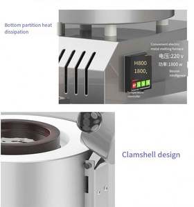 Petit four de fusion à induction en graphite pour l'or, l'argent et le cuivre, kit de four de fusion électrique pour l'or - Product Image 5