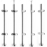 Vente en gros de composants de balustrade de balcon et d'escalier en acier inoxydable de style européen pour hôpitaux et hôtels, accessoires de revêtement de sol inclus