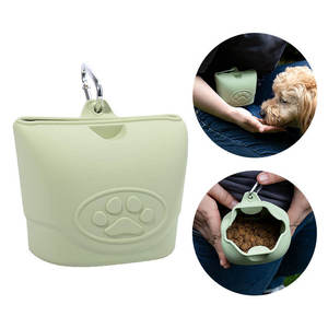 Kinghon Best Silicone Portable <b>Dog</b> Treat <b>Pouch</b> Bag for Training Custom Weight Cleaning Plastic Pet Walking Bag - Product Image 3