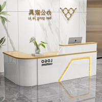 Petit bureau d'accueil de luxe pour hôtel et école, design minimaliste, hauteur réglable, en bois