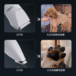 Paiwang 2-In-1 <b>Pet</b> Electric Hair <b>Clipper</b> USB Rechargeable Multi Blade <b>For</b> Cats And Dogs Grooming Shaver - Product Image 5