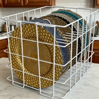Étagère murale simple en fer, écologique, pour organiser la vaisselle et les bols, design multifonctionnel