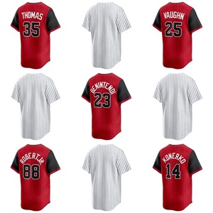 Camiseta de béisbol personalizada con rayas, camiseta de softbol bordada con nombre y número, ropa de equipo unisex - Product Image 3