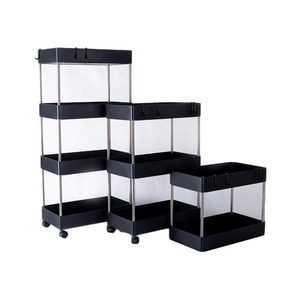 Black Under Sink Shelf Organizer Rack, Multi-purpose Under Sink Storage for Bathroom Kitchen