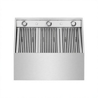 Hotte de cuisinière de qualité commerciale Grande cheminée en acier inoxydable pour cuisine Cuisinière à gaz/électrique extérieure Ménages alimentés par lumière LED