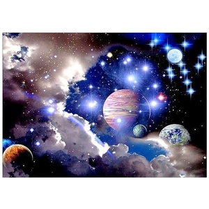 Kit di Pittura su Tela Ecologico Serie Cielo Stellato, Dipinto Acrilico Cartoon Fatto a Mano per Adulti <span class=keywords><strong>e</strong></span> Bambini, Arte Fai-da-Te - Product Image 2