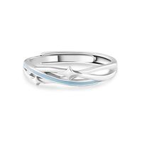 Bague Lumineuse Plaqué Or 18K en Acier Inoxydable Étanche et Inaltérable, Marque Fanhua, Tendance et Élégante
