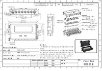 Boîtier de fusibles automobile 12V-48VDC 7 voies Midi ANS/ANM avec supports de fusibles à goujons M6 pour voiture, bateau, marine - Vente en gros OEM