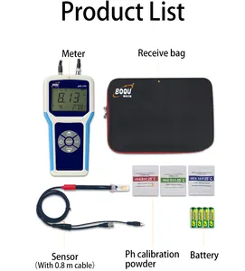 Ph-mètre portatif hti pour échantillons de laboratoire dans les entreprises industrielles et minérales, pHS-1701