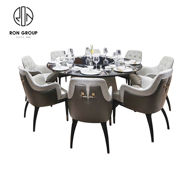 Selling High End Hospitality Dining Table and Chairs Sets Custom Made Modern Hotel Restaurant Furniture