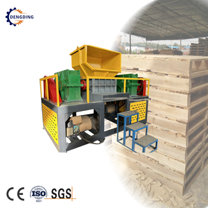 เครื่องย่อยไม้กำลังสูง เครื่องย่อยเหล็กแผ่น เครื่องย่อยถังขนาดใหญ่สีน้ำเงิน เครื่องย่อยยางรถยนต์ เครื่องย่อยเปลือกหอย เครื่องบดกระดูก - Product Image 1