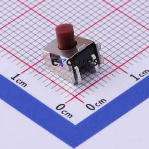 TAS-633N-V-T/R Tactile Switch SMD Switch Single Pole Single Throw Round Button Horizontal Mount 7.55mm - Product Image 1