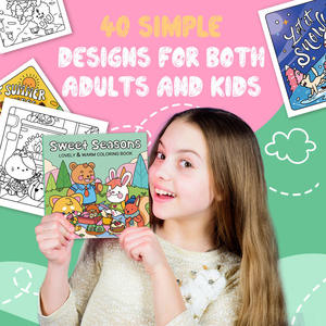 Libro <span class=keywords><strong>para</strong></span> <span class=keywords><strong>Colorear</strong></span> al por Mayor de 40 Páginas <span class=keywords><strong>para</strong></span> Niños, Temática de <span class=keywords><strong>Animales</strong></span> Lindos y Comida, Páginas Fáciles de <span class=keywords><strong>Colorear</strong></span> <span class=keywords><strong>para</strong></span> Niños y Niñas - Product Image 5