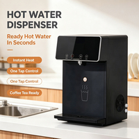 Distributeur d'eau RO mural de bureau avec sortie eau chaude et froide, filtration 3 étapes PAC RO CTO, purificateur d'eau domestique