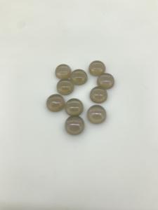 Piedra preciosa de cuarzo gris natural, forma de tamaño personalizable, piedra cabujón redonda de alta calidad al por mayor suelta - Product Image 2