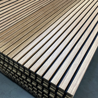 Panel Acústico de Listones de Madera al por Mayor, Panel Acústico de Pared de Tamaño Personalizado, Fácil Instalación, Panel de Reducción de Ruido para el Mercado Europeo