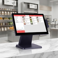 Sistema POS con Pantalla Táctil Capacitiva de 15.6 Pulgadas, Personalizado al por Mayor, Todo en Uno, Caja Registradora para Negocios de Supermercados