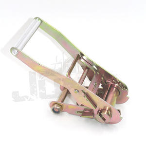 Boucle <span class=keywords><strong>à</strong></span> <span class=keywords><strong>cliquet</strong></span> en zinc plaqué couleur robuste de 2 pouces 5T avec poignée <span class=keywords><strong>courte</strong></span> et droite en aluminium pour <span class=keywords><strong>sangle</strong></span> d'arrimage de 2 pouces - Product Image 1