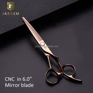 CNC Craft Hair Scissors VG10 Steel Hair Cutting Scissors 6.0 Inch Barber Scissors Set Rose Gold