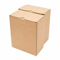 Boîte personnalisée en carton ondulé à fond à verrouillage automatique pour pièces de quincaillerie, sans colle, écologique, biodégradable, réutilisable, OEM, ODM, vente en gros