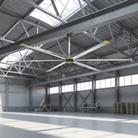 Ventilateur de plafond industriel géant HVLS à entraînement direct PMSM 24 pieds (7,3 m) – Vente en gros et personnalisation pour entrepôts, usines, églises, fermes