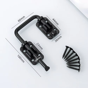 Easy install Stainless Steel 90 Degree Latch <b>Lock</b> for Wooden Doors with Multi-Angle Security Ideal for Bathrooms Interior Use - Product Image 6