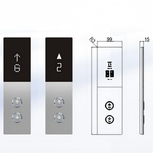 Panel de Control LOP <span class=keywords><strong>para</strong></span> Elevador <span class=keywords><strong>Dúplex</strong></span> de Altura Completa, Panel de Control COP/Montado en Pared, Panel de Operación en Panel (HOP) de Acero Inoxidable con Botón Pulsador, Buen <span class=keywords><strong>Precio</strong></span> - Product Image 6