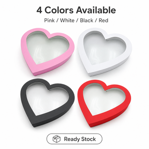 กล่องของขวัญ<span class=keywords><strong>รูป</strong></span><span class=keywords><strong>หัวใจ</strong></span>ขนาดใหญ่สีชมพูพร้อมฝาปิดบรรจุภัณฑ์<span class=keywords><strong>กระดาษ</strong></span>สำหรับใช้ในวันวาเลนไทน์สำหรับใช้อาบน้ำเจ้าสาว - Product Image 4