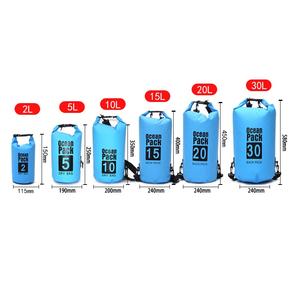 Sac à dos étanche IPX6 OEM ODM en PVC, sac sec pliable 2L/5L, logo personnalisé, multisports, océan, sport de plein air, pochette pour téléphone - Product Image 2