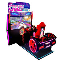 Machine de course de voiture de machine de simulateur de course d'arcade à jetons avec la vidéo d'écran