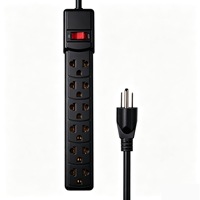 Nema Power Strip Board 6 outlet soket ekstensi USA