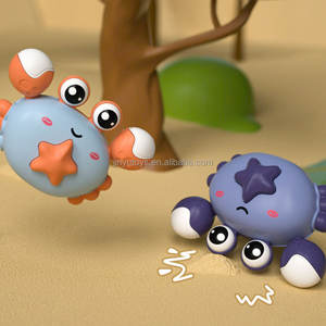 Nouveau crabe Friction jouet créatif éducation précoce éclairage intéressant presse et aller voiture jouets ramper crabe enfants bébé jouet pour cadeau - Product Image 5