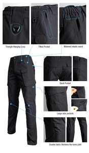 <span class=keywords><strong>Pantaloni</strong></span> Tattici da <span class=keywords><strong>Uomo</strong></span> Impermeabili e Resistenti all'Olio, Multi-Tasca, per Escursionismo e Lavoro, OEM - Product Image 5