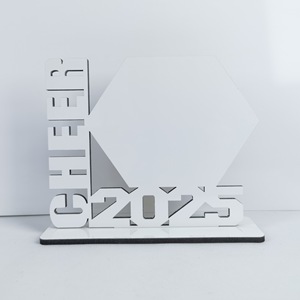 2025 Cheer Grad aniversario foto placa 10 unids/lote marcos de fotos <span class=keywords><strong>MDF</strong></span> de moda para decoración del hogar sublimación en blanco - Product Image 1