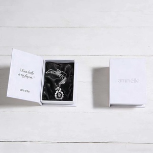 Eco-Friendly Book Style Jewelry <b>Box</b> Custom Logo Magnetic Closure Paper <b>Box</b> with Velvet/Satin Lining for Jewelry Storage - Product Image 6