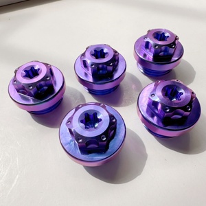 Bu lông titan Gr5 tùy chỉnh <span class=keywords><strong>M20</strong></span>, bu lông bịt dầu titan cho xe máy - Product Image 2