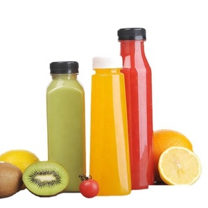 Botella de Plástico Transparente para Bebidas, Jugos y Agua, de Grado Alimenticio, Cuadrada, con Tapa, de 8oz, 12oz y 16oz, Venta al Por Mayor - Product Image 2