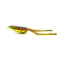 Приманка Proto Frog из ПВХ с принтом, мягкая искусственная приманка 55 мм для ловли баса с крючками для пресноводной рыбалки в озёрах, реках и ручьях