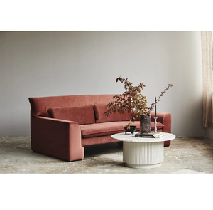 โต๊ะกาแฟท็อปหินอ่อน 140 ซม. พร้อมฐานไม้มะม่วง โต๊ะกลางไม้เนื้อแข็ง เฟอร์นิเจอร์ห้องนั่งเล่นทันสมัย ทนทาน มีสไตล์ - Product Image 1