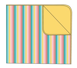 <span class=keywords><strong>Coperta</strong></span> Personalizzata con Personaggi Senza Quantità Minima, <span class=keywords><strong>Coperta</strong></span> in Bambù a Righe <span class=keywords><strong>Rosa</strong></span> Caldo 50X60, Coperte Personalizzate - Product Image 2