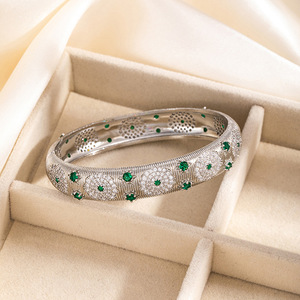 Set di Gioielli VISROVER di Alta Gamma per Donne, Tre Pezzi Completamente Incastonati di Zirconi, Placcati in <span class=keywords><strong>Argento</strong></span>, Accessori per Matrimoni e Feste - Product Image 6