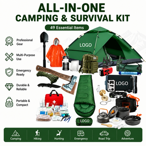 Equipo <span class=keywords><strong>de</strong></span> Emergencia Profesional para Exteriores, Compacto y Portátil, para 2-3 Personas, para Campamento, Senderismo y Actividades al Aire Libre, con Kit <span class=keywords><strong>de</strong></span> Primeros Auxilios - Product Image 1