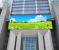 Écran LED numérique vidéo P5 fixe pour extérieur, monté sur portail de bâtiment, résistant à l'eau IP65, HDR10+, lisible en plein soleil