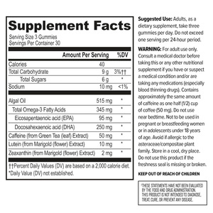 Fabricante de Suplementos para la Salud, Gomitas Nootrópicas para el Rendimiento Mental de los Estudiantes con Omega-3 y Zinc, Nootrópicos Inteligentes OEM - Product Image 2