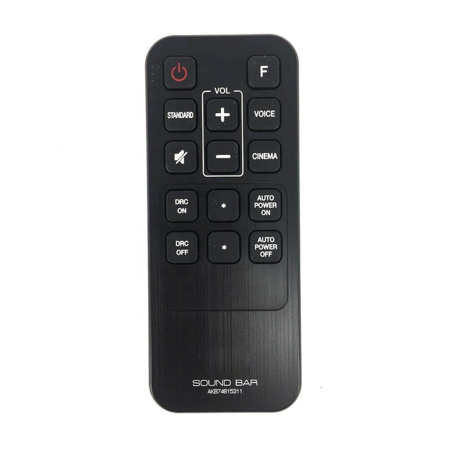 AKB74815311 Replacement Remote Control Use for LG Sound Bar Soundbar LAS160B LAS260B